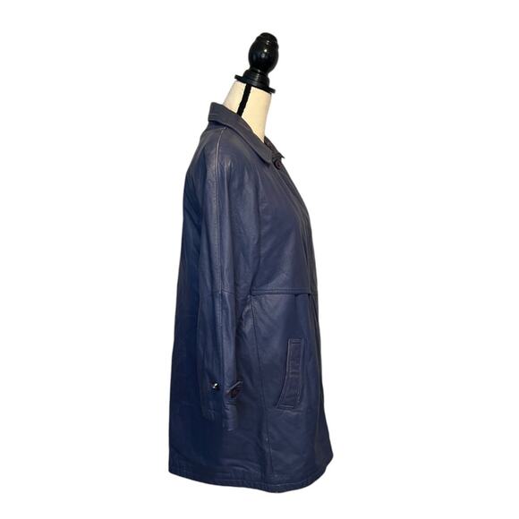 Vintage Wilsons Leather Jacket Purple Thinsulate Thermal Insulation Womens Sz XS - Picture 3 of 8
